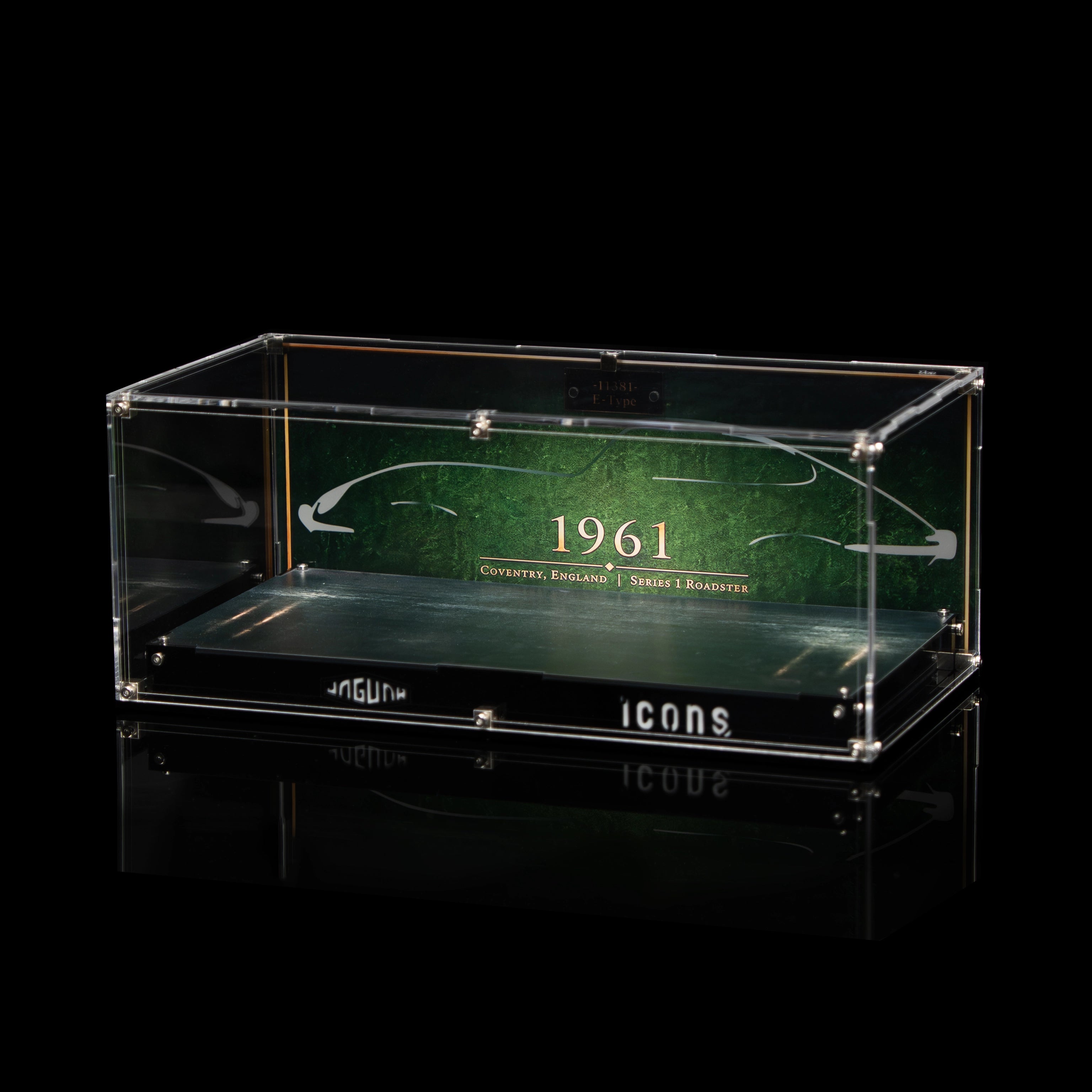 Acrylvitrine für LEGO® Icons 11381 Jaguar E-Type