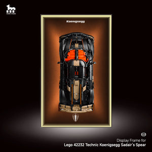 Wall Display Frame For Lego 42232 Technic Koenigsegg Sadair’s Spear