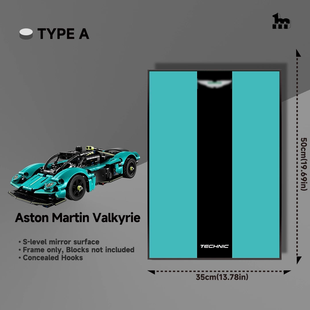 Wall Display frame for LEGO®  mid-size Technic™ car