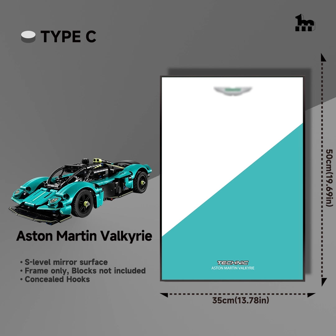 Wall Display frame for LEGO®  mid-size Technic™ car