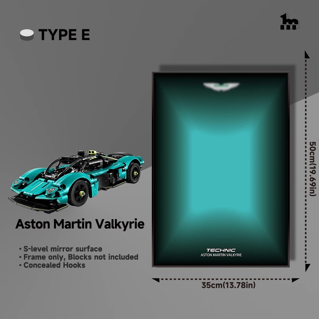 Wall Display frame for LEGO®  mid-size Technic™ car