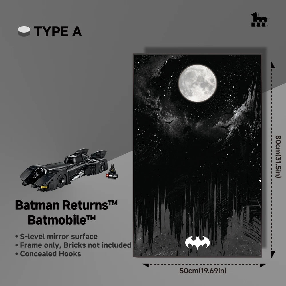 Wall Display Frame For Lego Batman 76355 Returns Batmobile