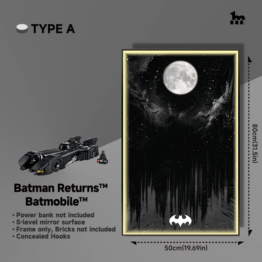 Wall Display Frame For Lego Batman 76355 Returns Batmobile