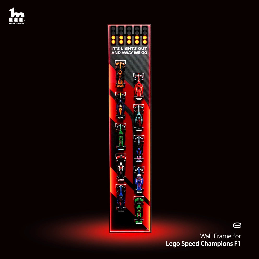【Designer Edition】Car Display Vertical Frame for LEGO® Speed Champions F1