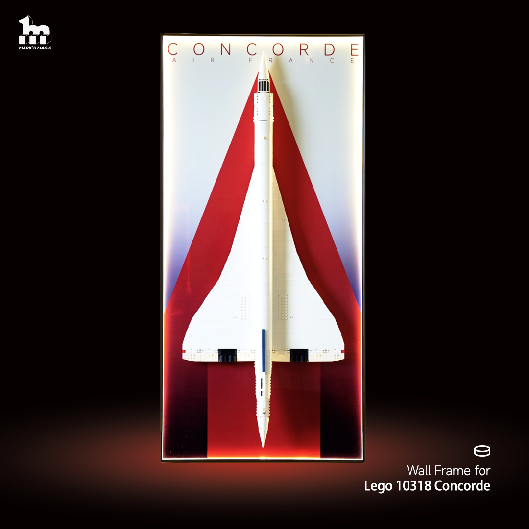 Lego wall mount for Concorde