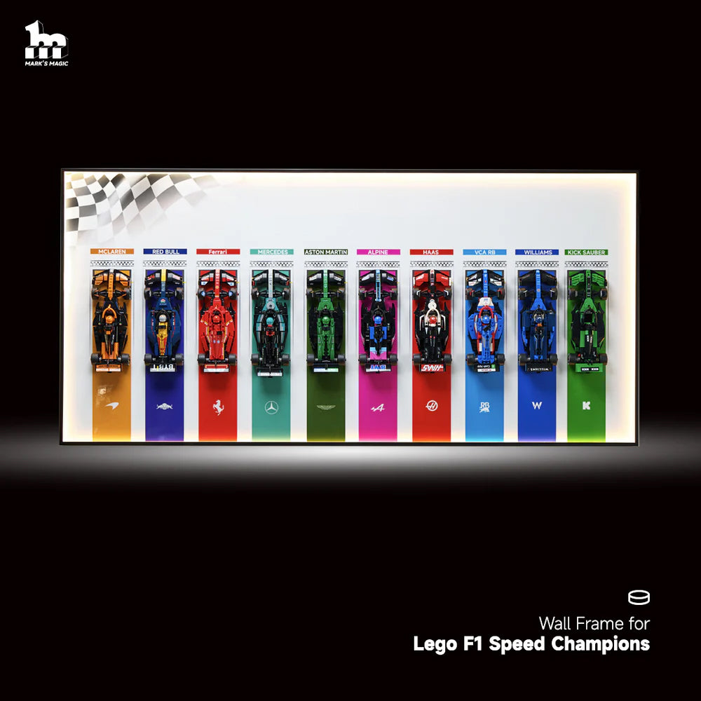 Lego wall mount for f1 speed champion