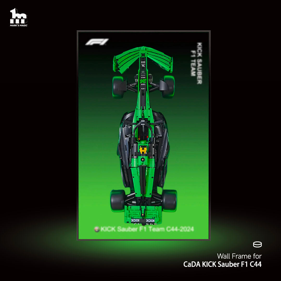 Lego wall mount for kick sauber