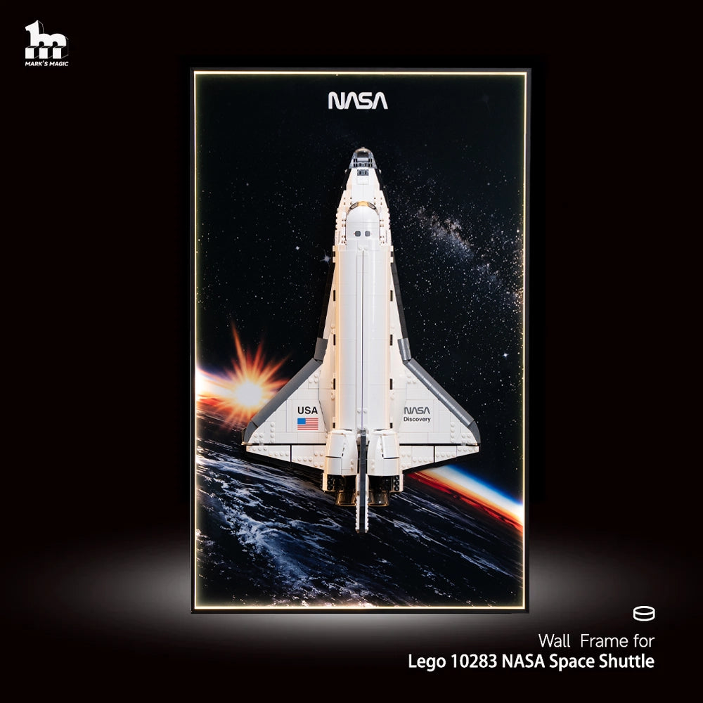 Wanddisplayrahmen für LEGO® ICONS NASA Space Shuttle 10283