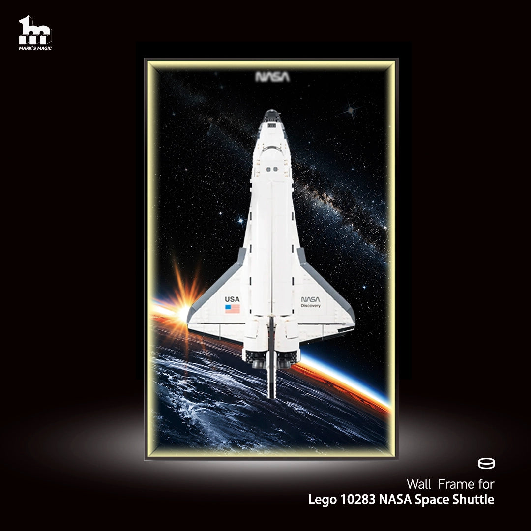 Wall Display Frame for LEGO® ICONS NASA Space Shuttle 10283
