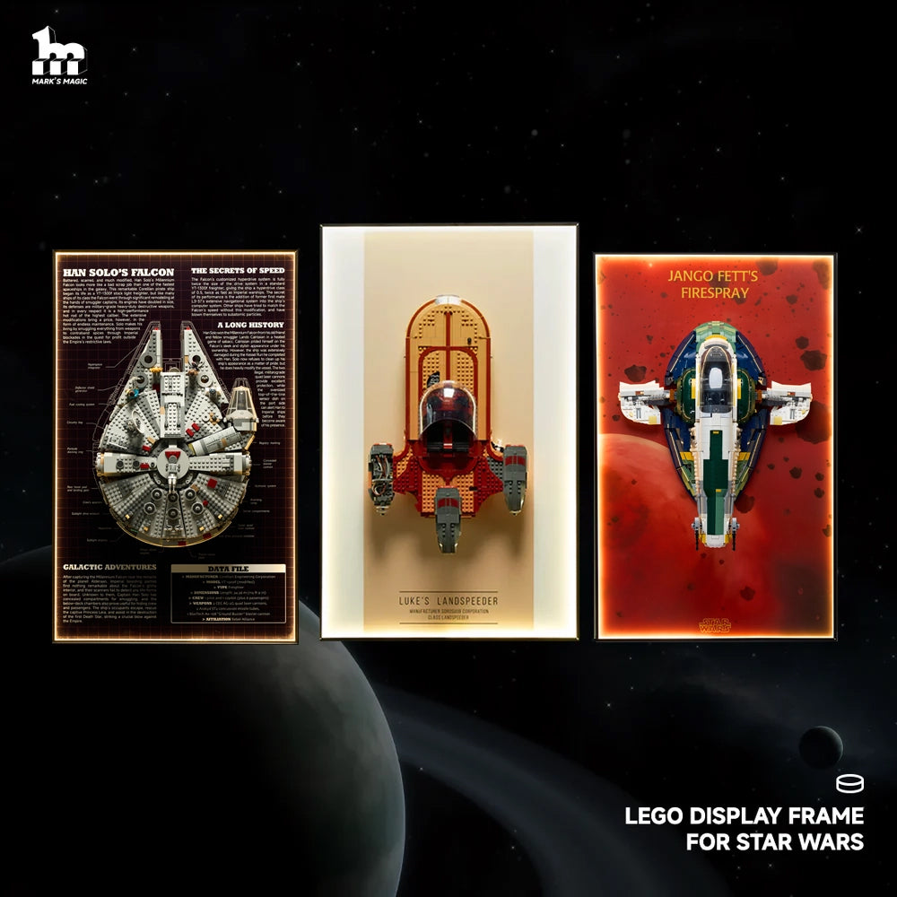 Lego Star Wars display frame 