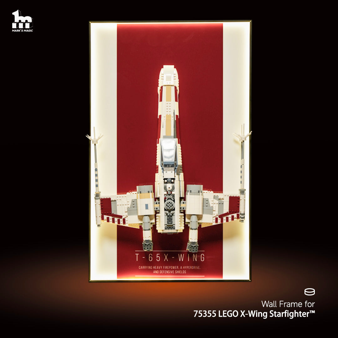 Wall Display Frame for LEGO® 75355  Star Wars™ X-Wing Starfighter™