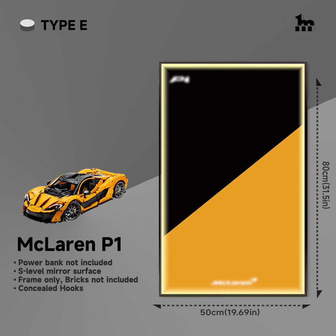 Wall Display Frame For LEGO® Technic™ Supercar.