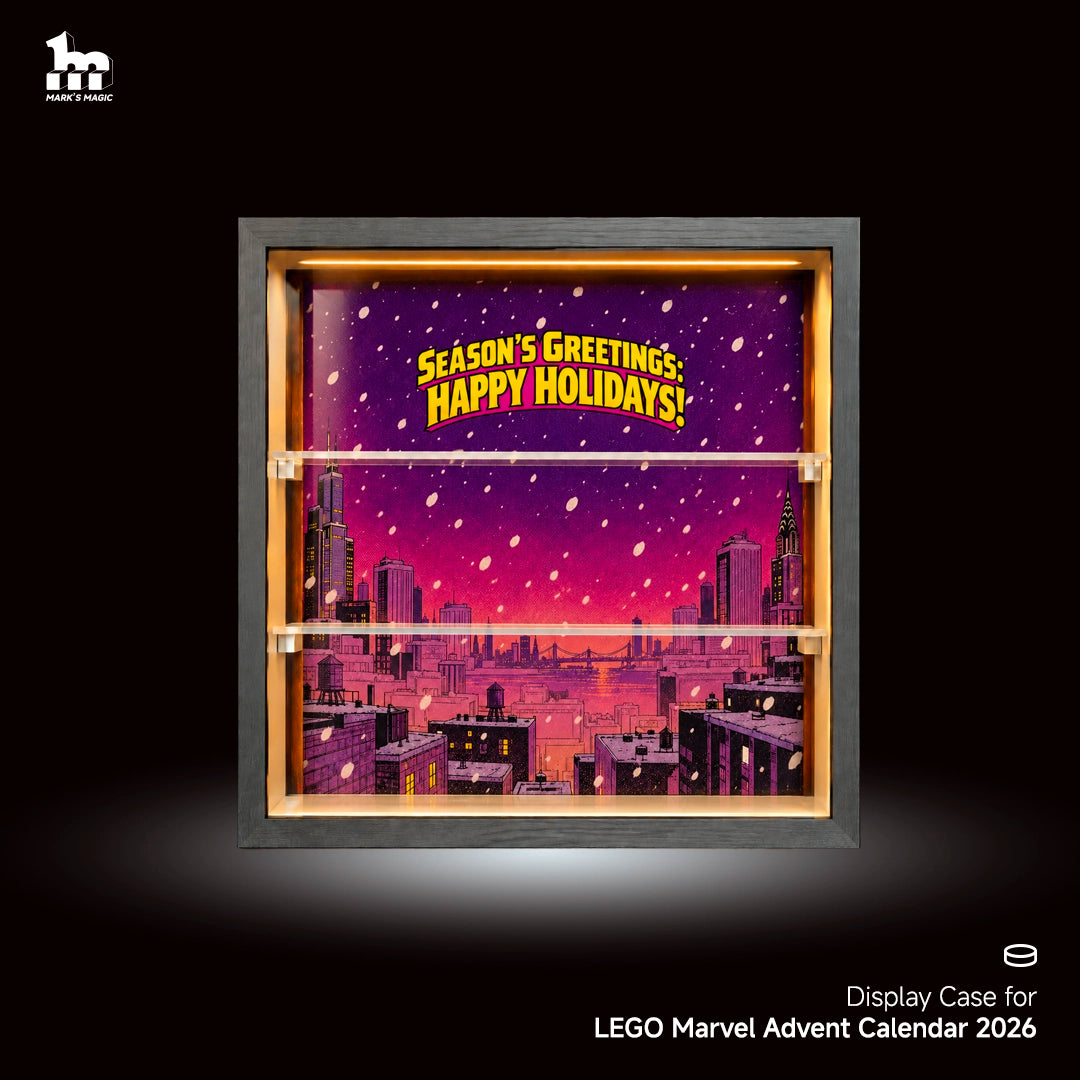 Vitrine d'exposition pour LEGO® 76340 Calendrier de l'Avent Marvel 2026  