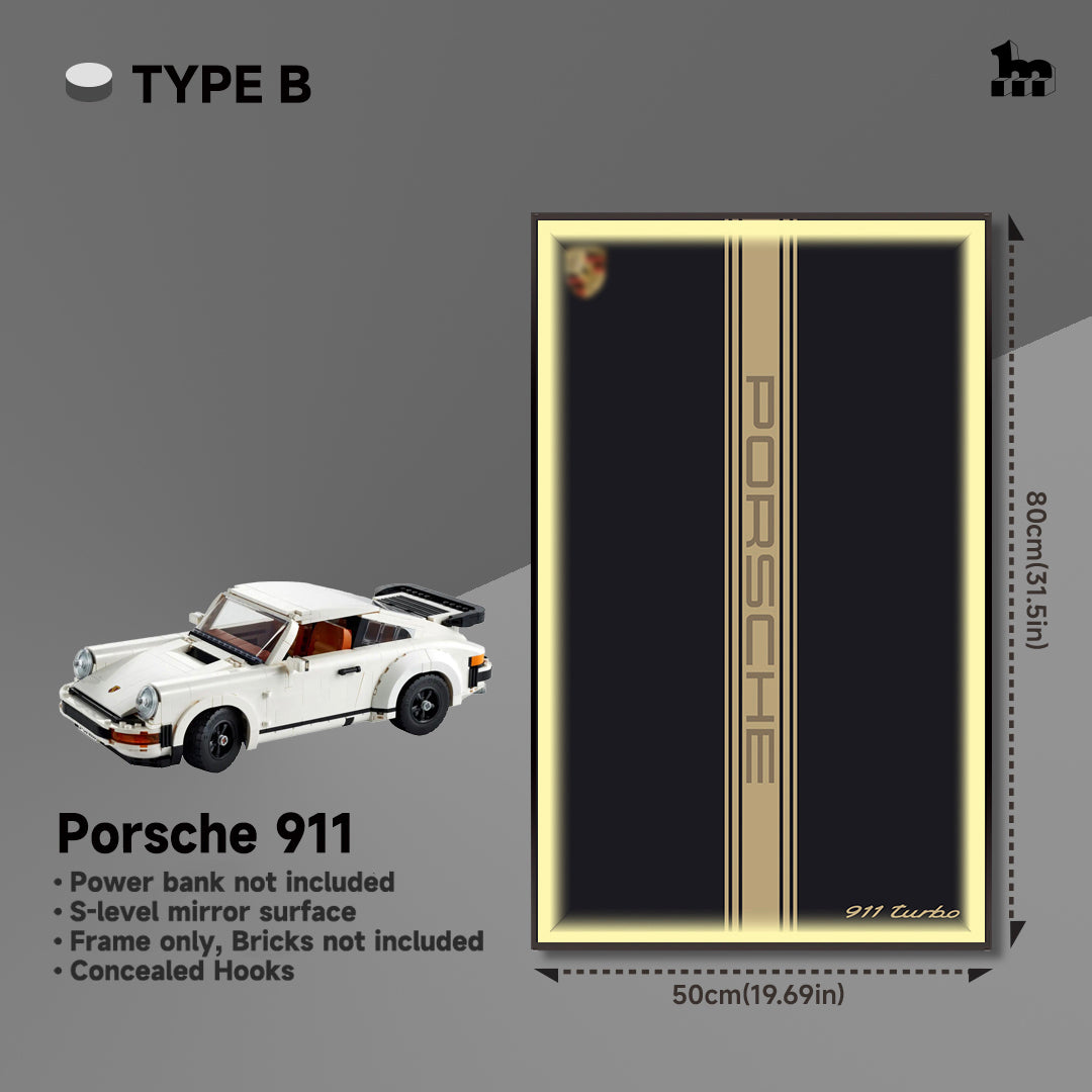 Wall Display Frame for LEGO® ICONS Porsche 911 10295