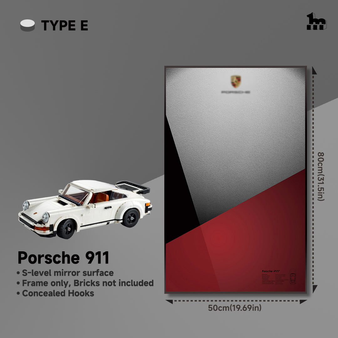 Wall Display Frame for LEGO® ICONS Porsche 911 10295