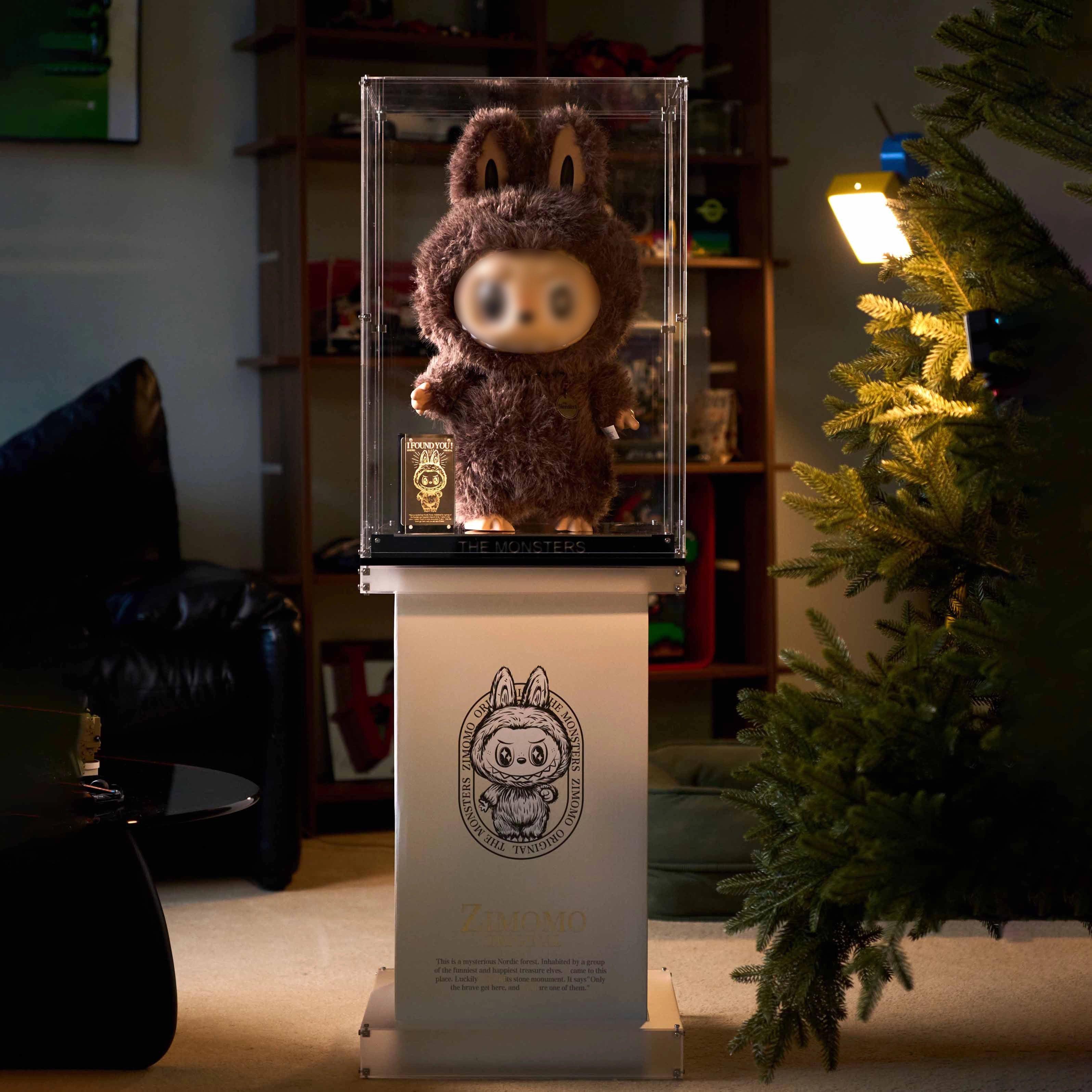 【Preorder 10 days】L-Size Ultra Acrylic Display Case for POPMART Labubu Zimomo
