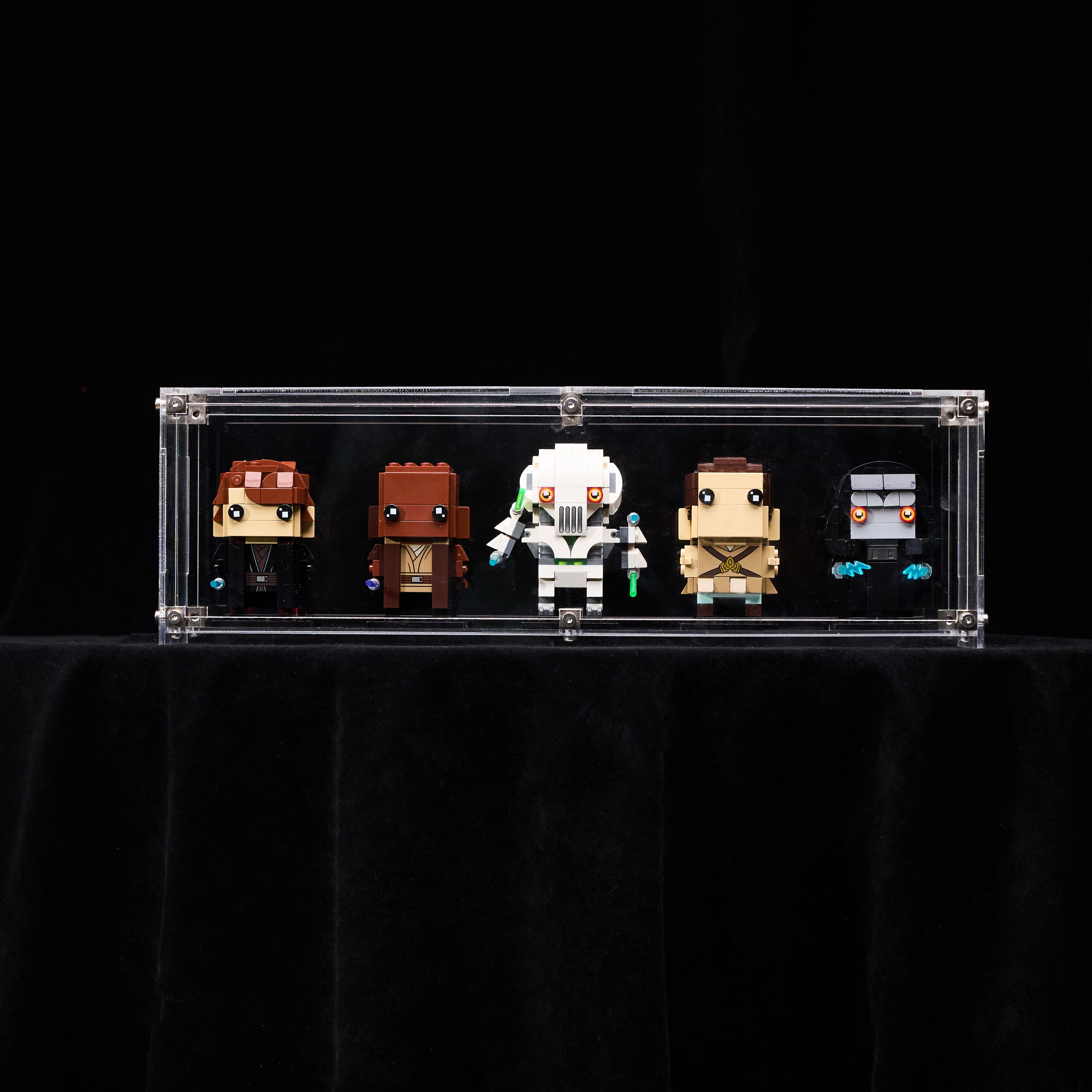 【Preorder 10 days】【PREMIUM】Display case For 5 LEGO® BrickHeadz Super Ultra-high Translucent Acrylic