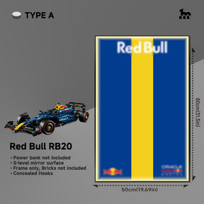 Car Display  Frame For LEGO® TECHNIC™ Oracle Red Bull Racing RB20 F1 Car 42206