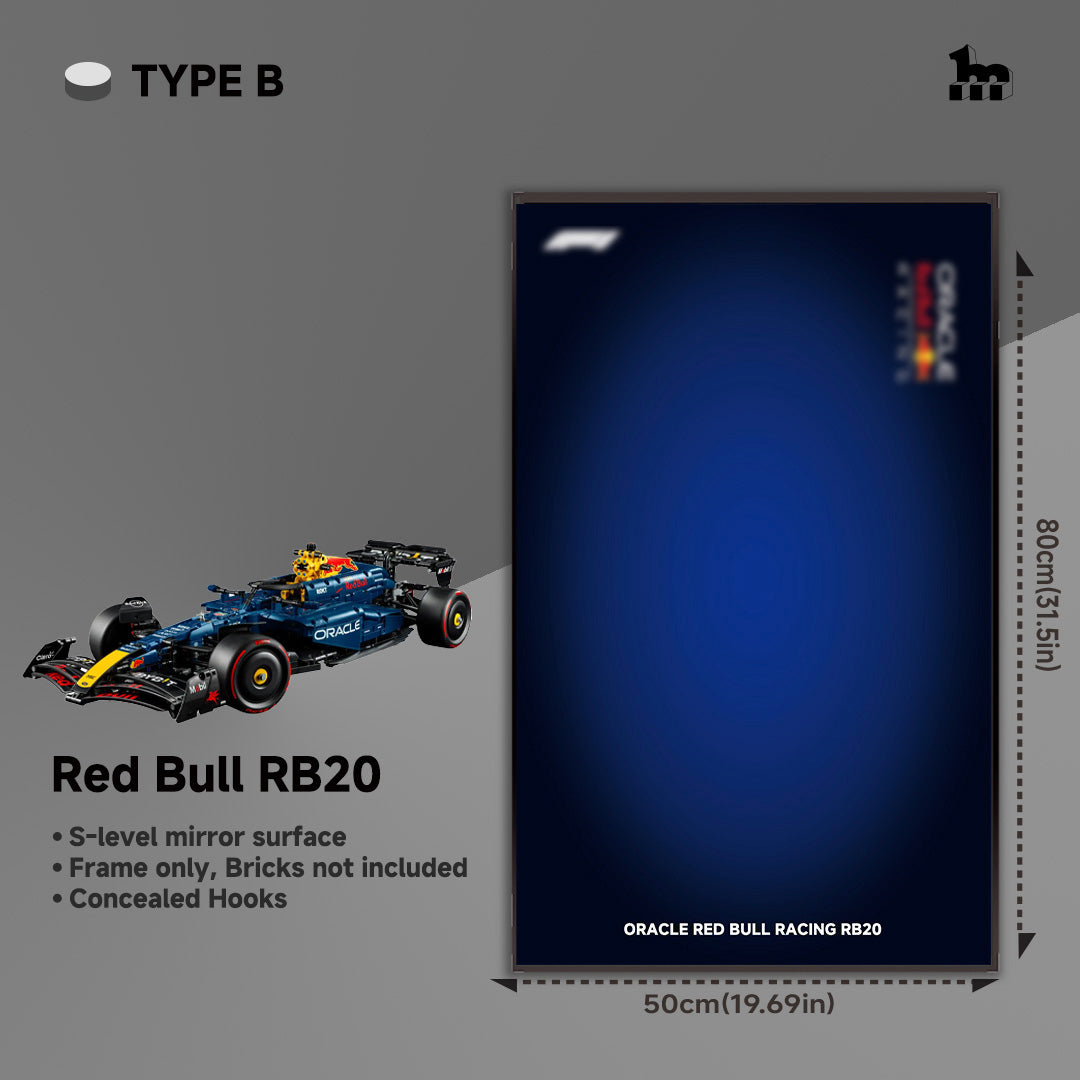 Car Display  Frame For LEGO® TECHNIC™ Oracle Red Bull Racing RB20 F1 Car 42206