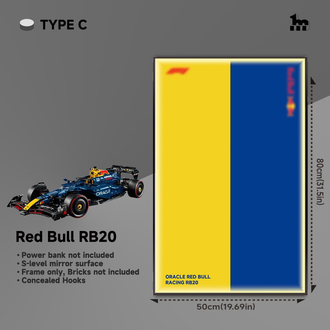 Car Display  Frame For LEGO® TECHNIC™ Oracle Red Bull Racing RB20 F1 Car 42206