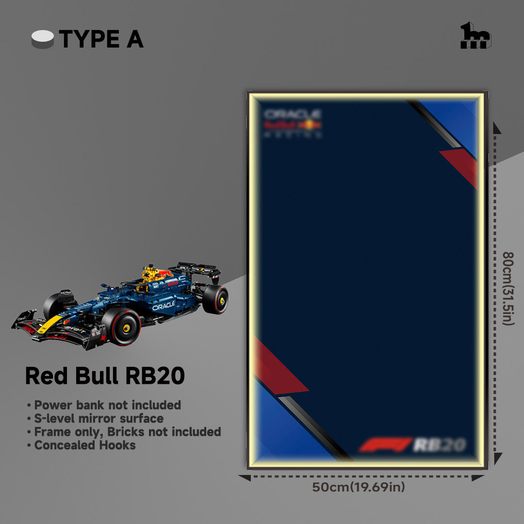 Car Display  Frame For LEGO® TECHNIC™ Oracle Red Bull Racing RB20 F1 Car 42206