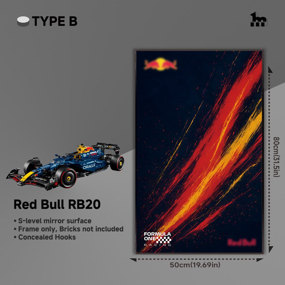 Car Display  Frame For LEGO® TECHNIC™ Oracle Red Bull Racing RB20 F1 Car 42206