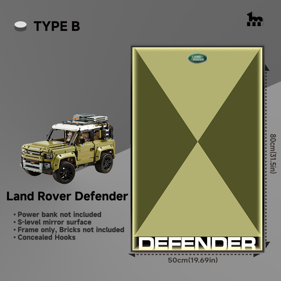 Lego Land Rover Defender Car Frame For Wall
