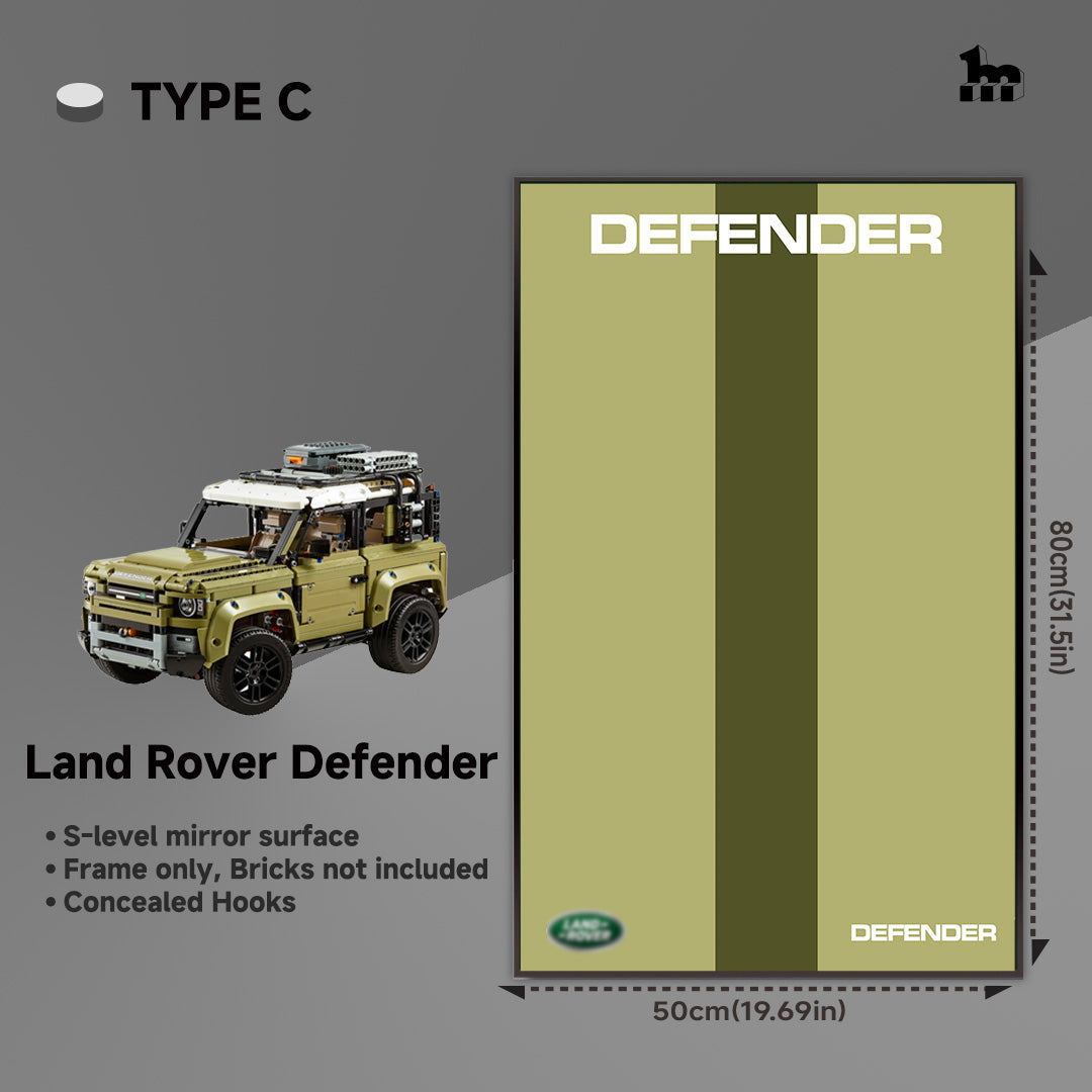 Car display frame for LEGO® TECHNIC™ Land Rover Defender 10317