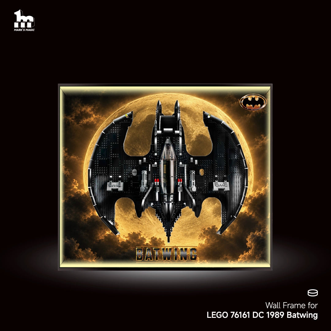 【Preorder 15 Days】Wall Display Frame For Lego 76161 DC 1989 Batwing