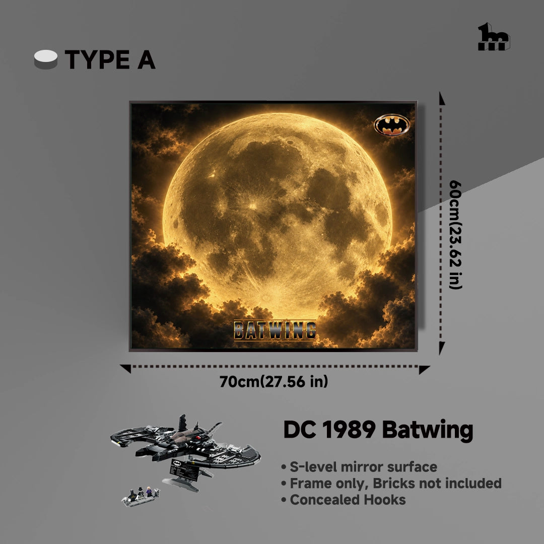 【Preorder 15 Days】Wall Display Frame For Lego 76161 DC 1989 Batwing