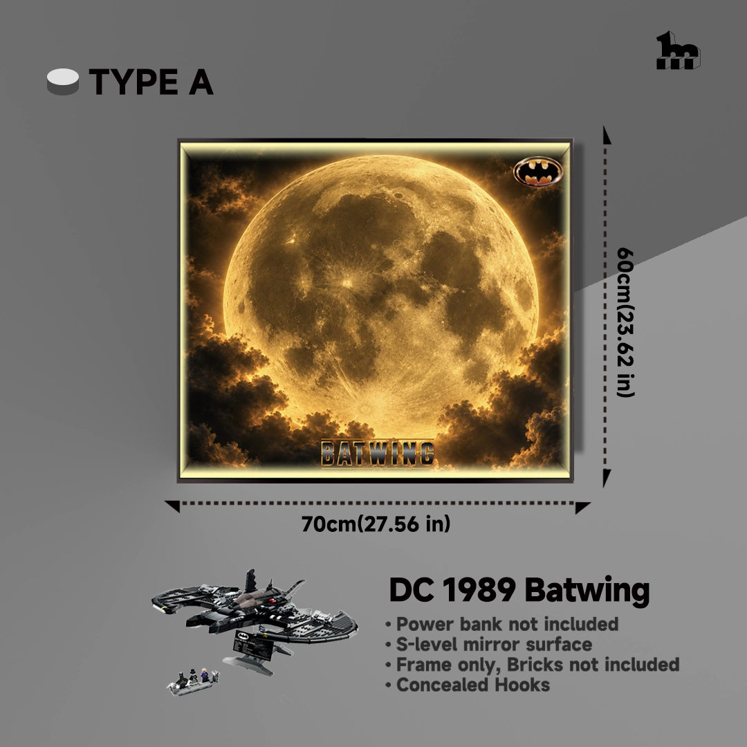 【Preorder 15 Days】Wall Display Frame For Lego 76161 DC 1989 Batwing