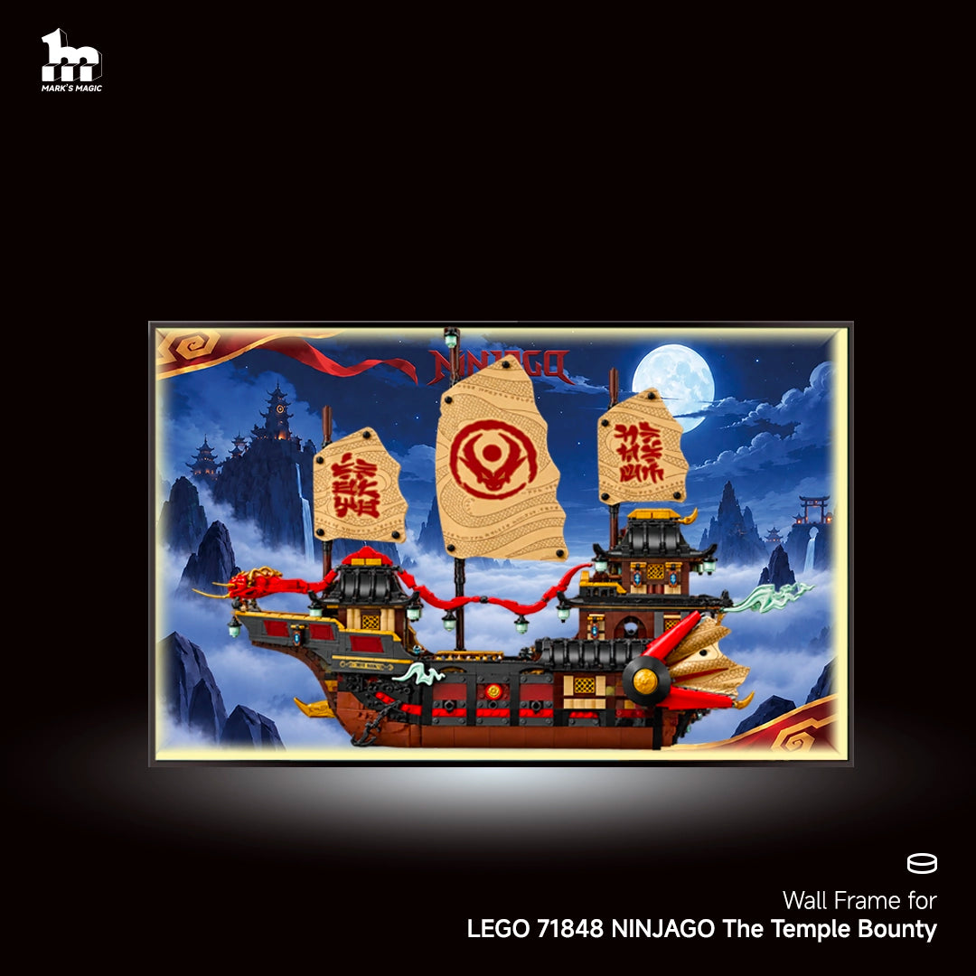 Wall Display Frames For LEGO® NINJAGO® 71848 The Temple Bounty