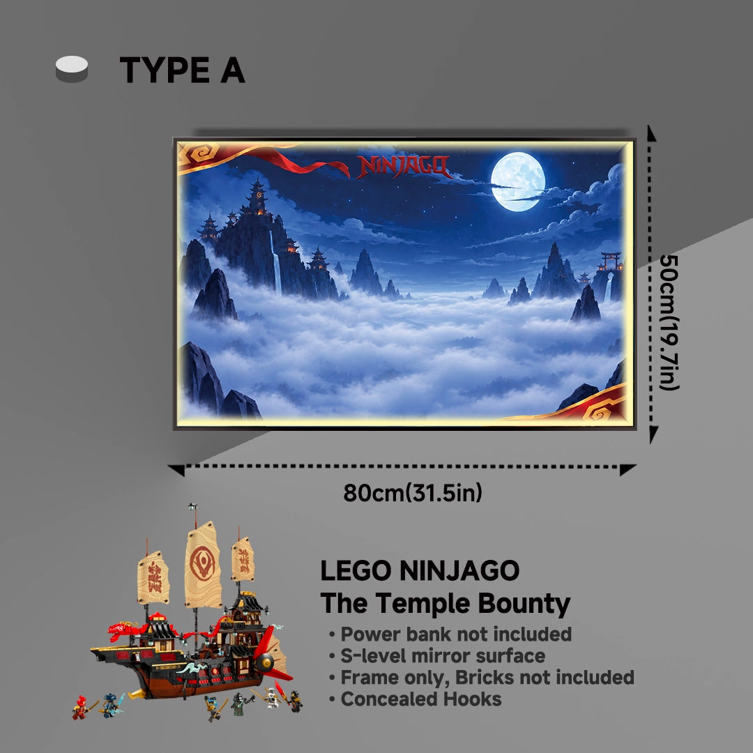 Wall Display Frames For LEGO® NINJAGO® 71848 The Temple Bounty