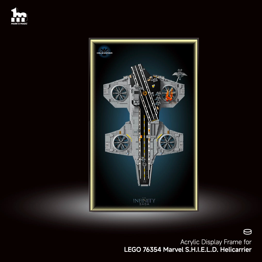 Wall Display Frame For LEGO Marvel 76354 S.H.I.E.L.D. Helicarrier