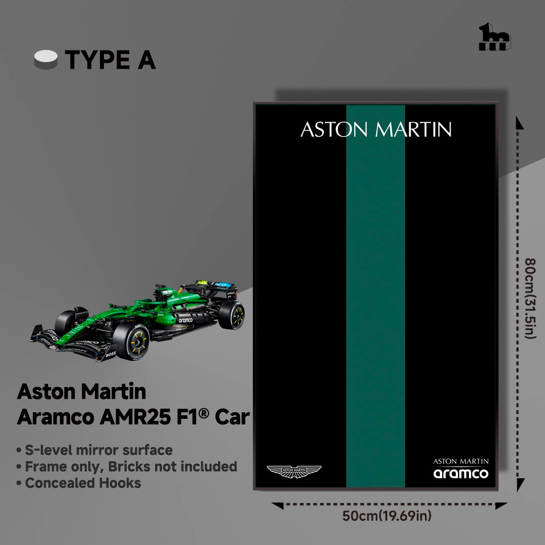 Wall Display Frame For LEGO Technic F1 42240 Aston Martin AMR25