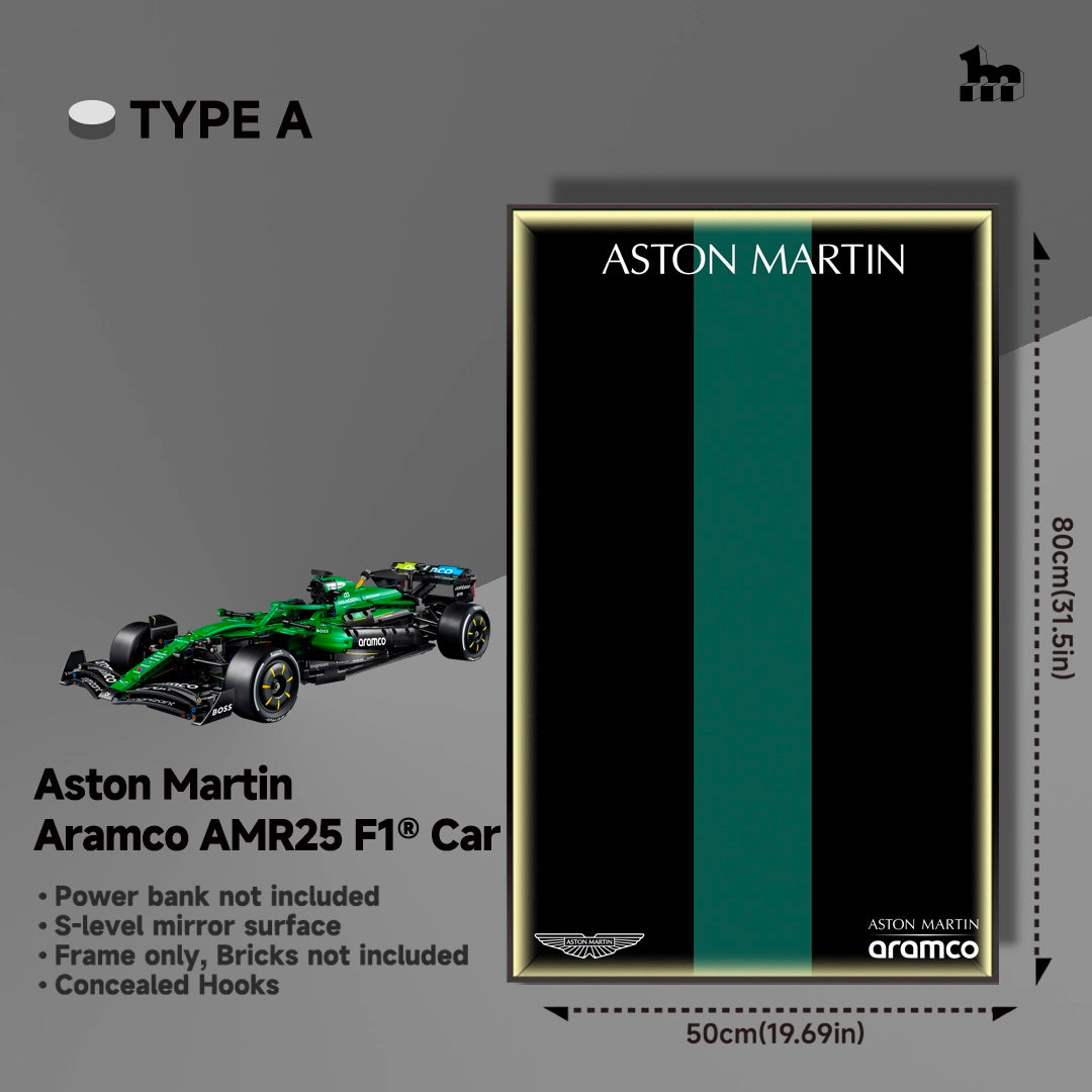 Wall Display Frame For LEGO® Technic™ F1 Series.