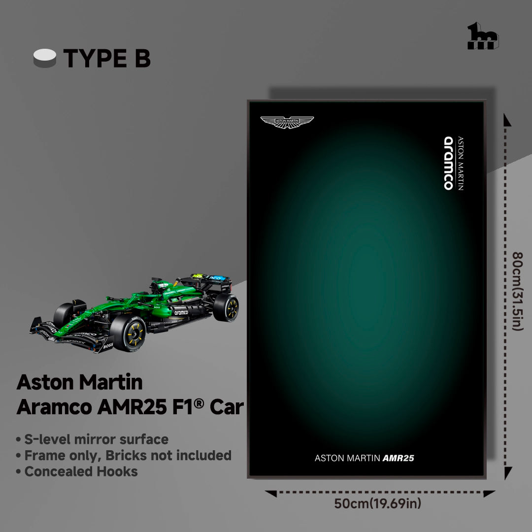 Wall Display Frame For LEGO® Technic™ F1 Series.