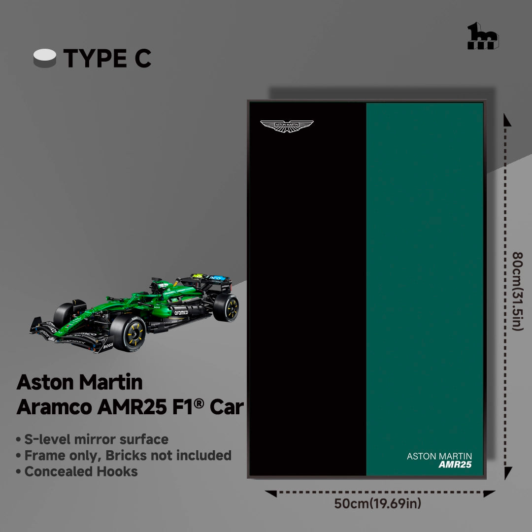 Wall Display Frame For LEGO® Technic™ F1 Series.