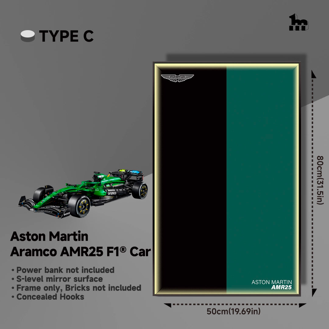 Wall Display Frame For LEGO® Technic™ F1 Series.