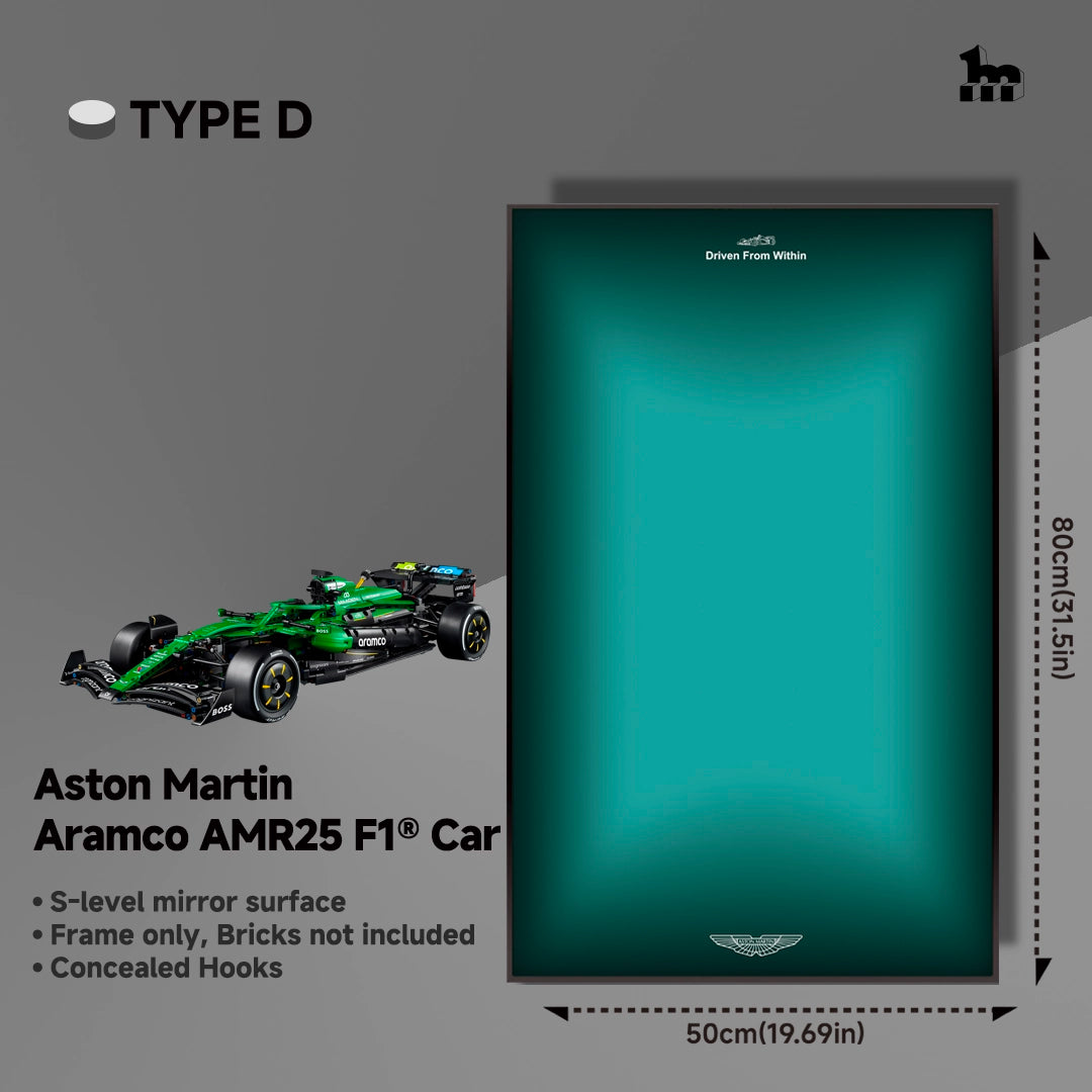 Wall Display Frame For LEGO® Technic™ F1 Series.