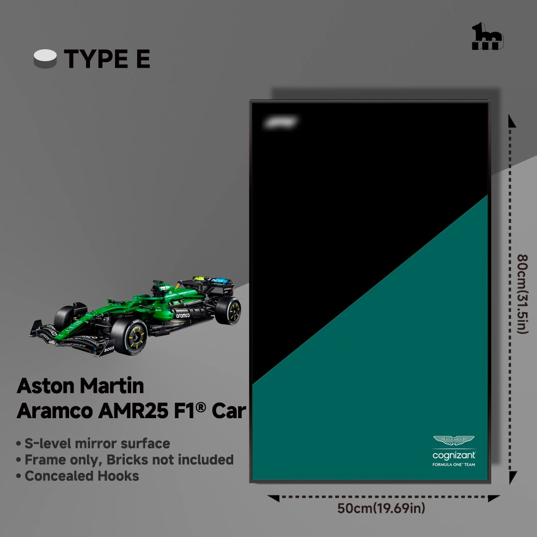 Wall Display Frame For LEGO® Technic™ F1 Series.