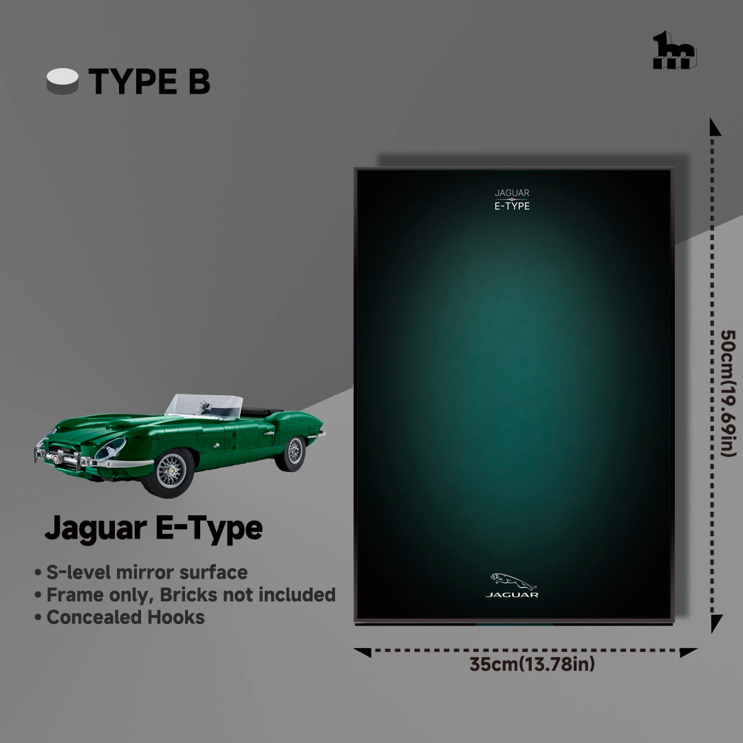 Cadre mural pour LEGO 11381 Icons Jaguar E-Type  