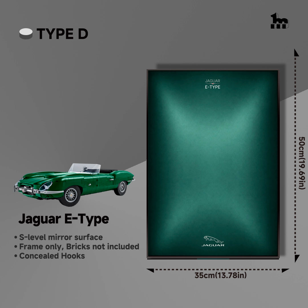 Cadre mural pour LEGO 11381 Icons Jaguar E-Type  