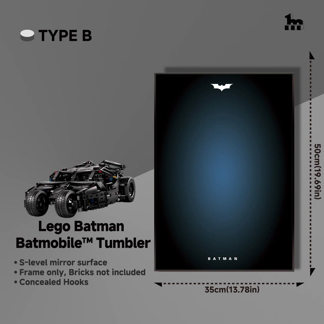 Wall Display Frame For Lego Batman 42239 Batmobile™ Tumbler