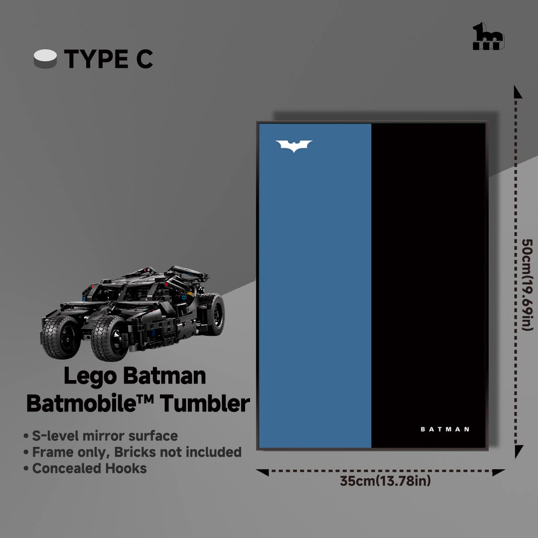 Wall Display Frame For Lego Batman 42239 Batmobile™ Tumbler