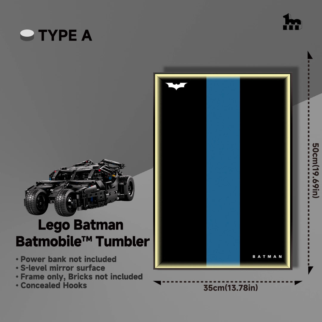 Wall Display Frame For Lego Batman 42239 Batmobile™ Tumbler