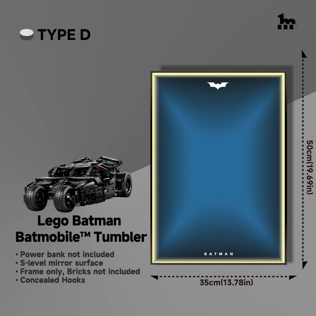 Wall Display Frame For Lego Batman 42239 Batmobile™ Tumbler