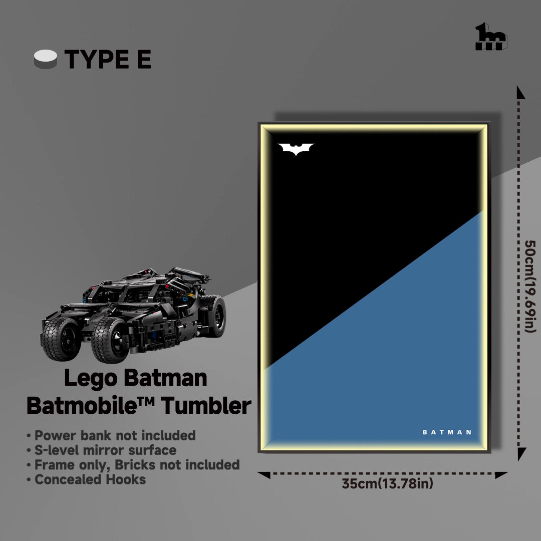 Wall Display Frame For Lego Batman 42239 Batmobile™ Tumbler