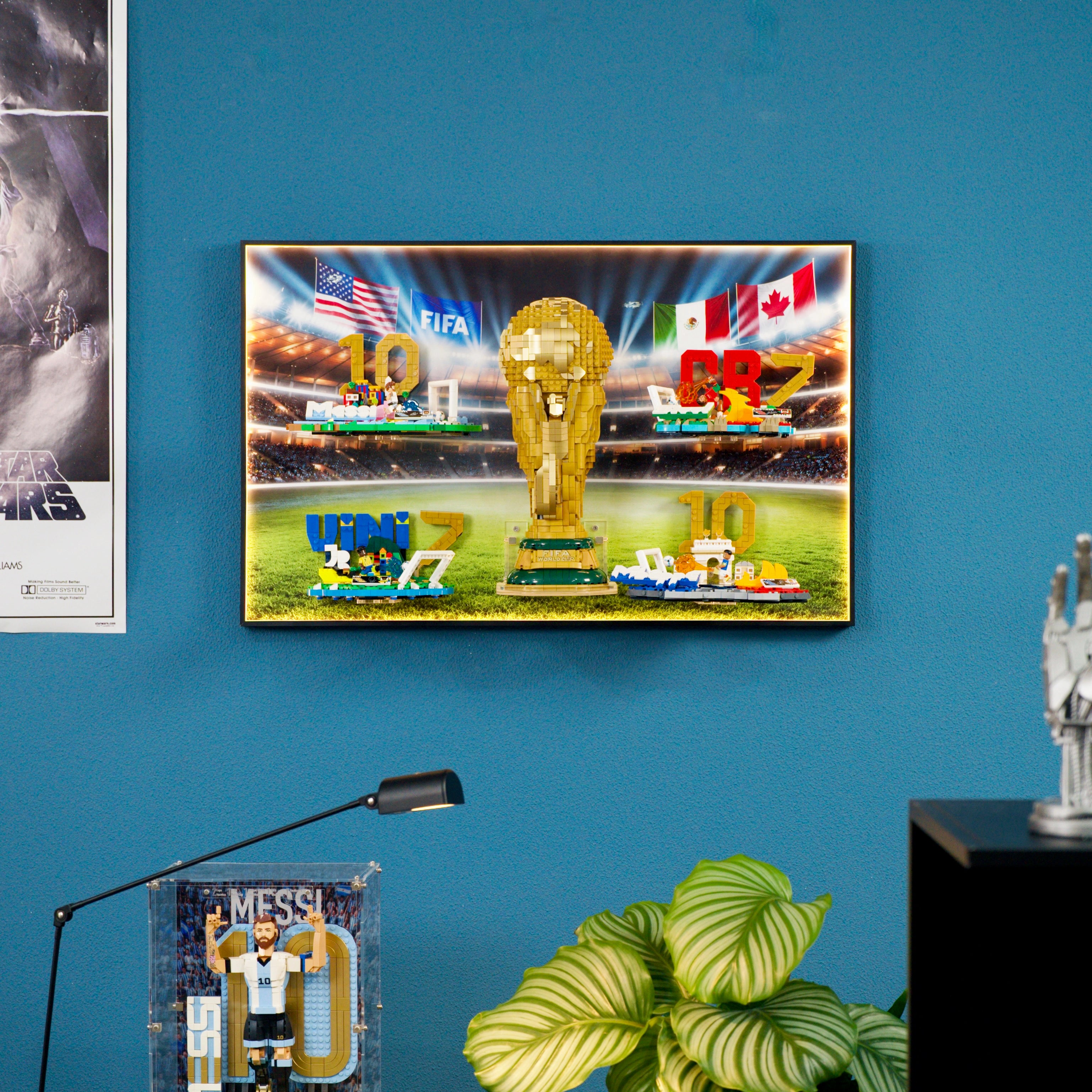 Wall Display Frame For Lego Editions FIFA World Cup & Soccer Highlights 4 sets 43011 & 43027 & 43012 & 43013