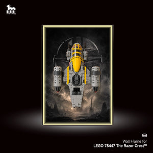 Wall Display Frame For Lego Star Wars The Mandalorian 75447 The Razor Crest™